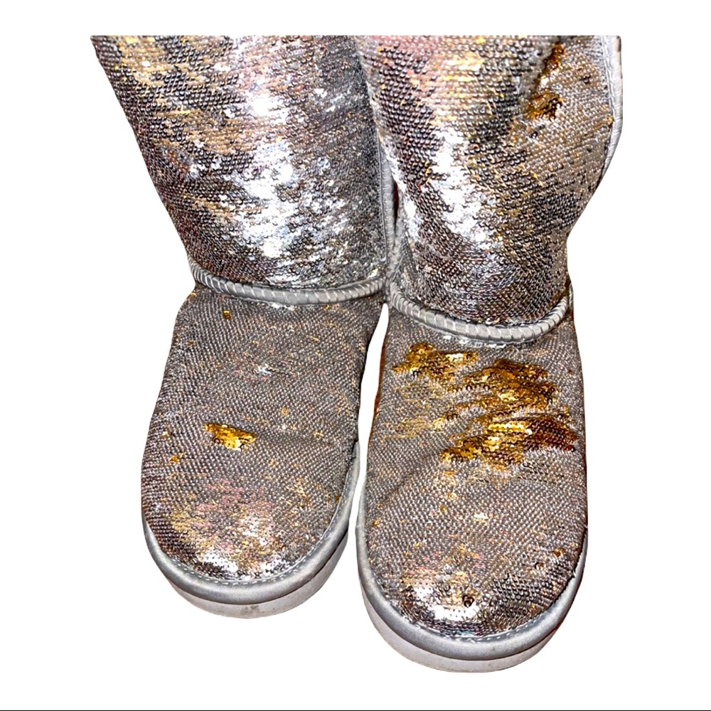Silver and gold flip sequin Ugg’s